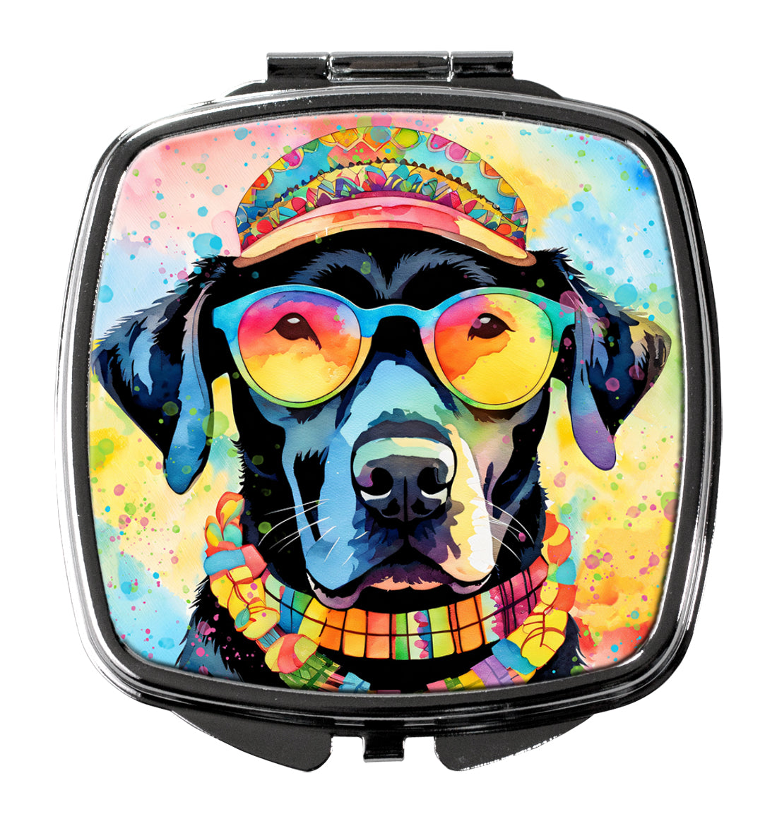 Buy this Black Labrador Hippie Dawg Compact Mirror