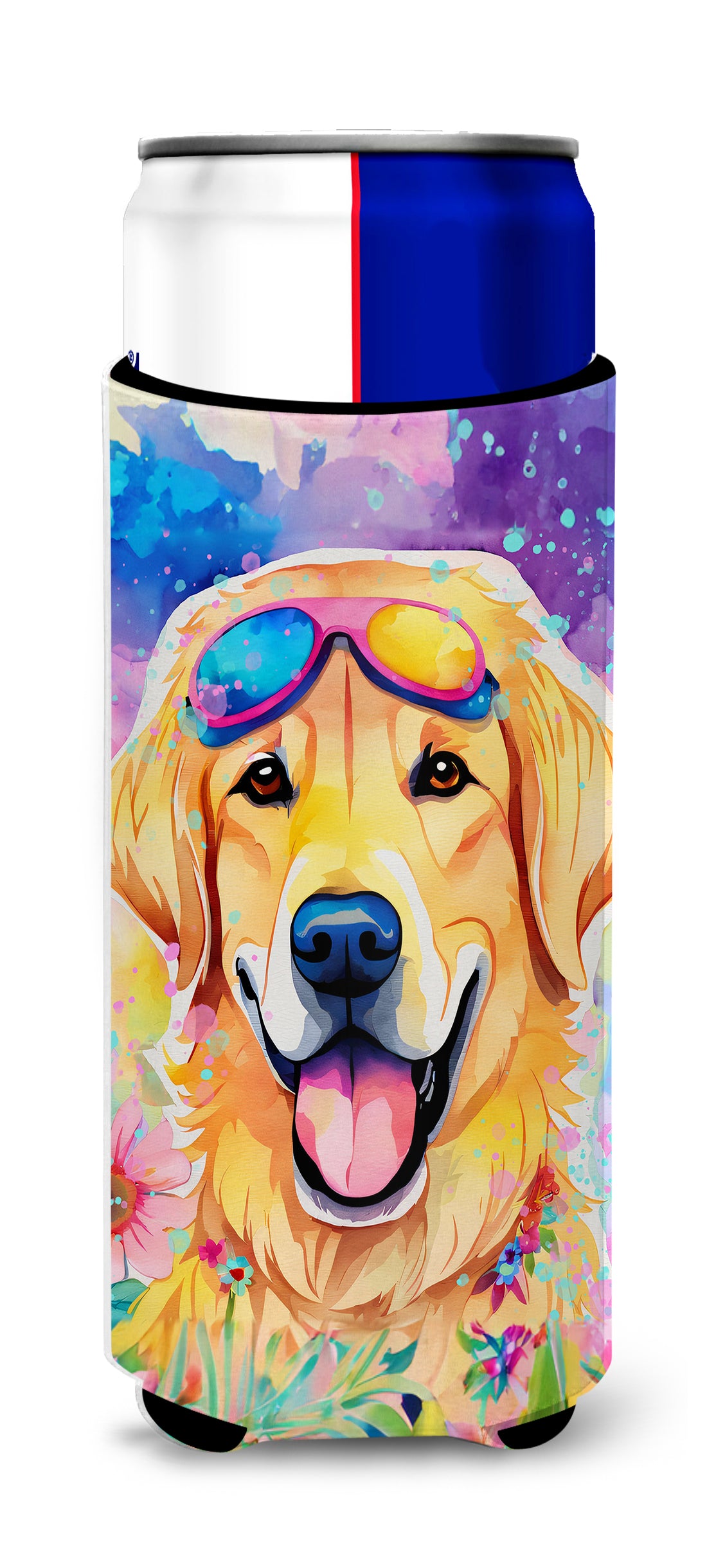 Buy this Yellow Labrador Hippie Dawg Hugger for Ultra Slim Cans