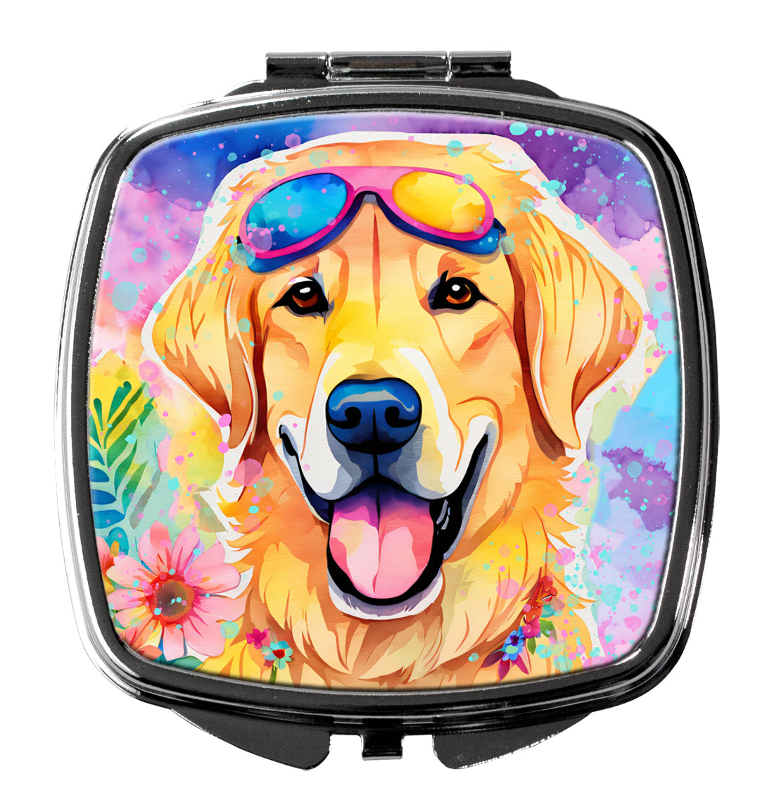 Buy this Yellow Labrador Hippie Dawg Compact Mirror