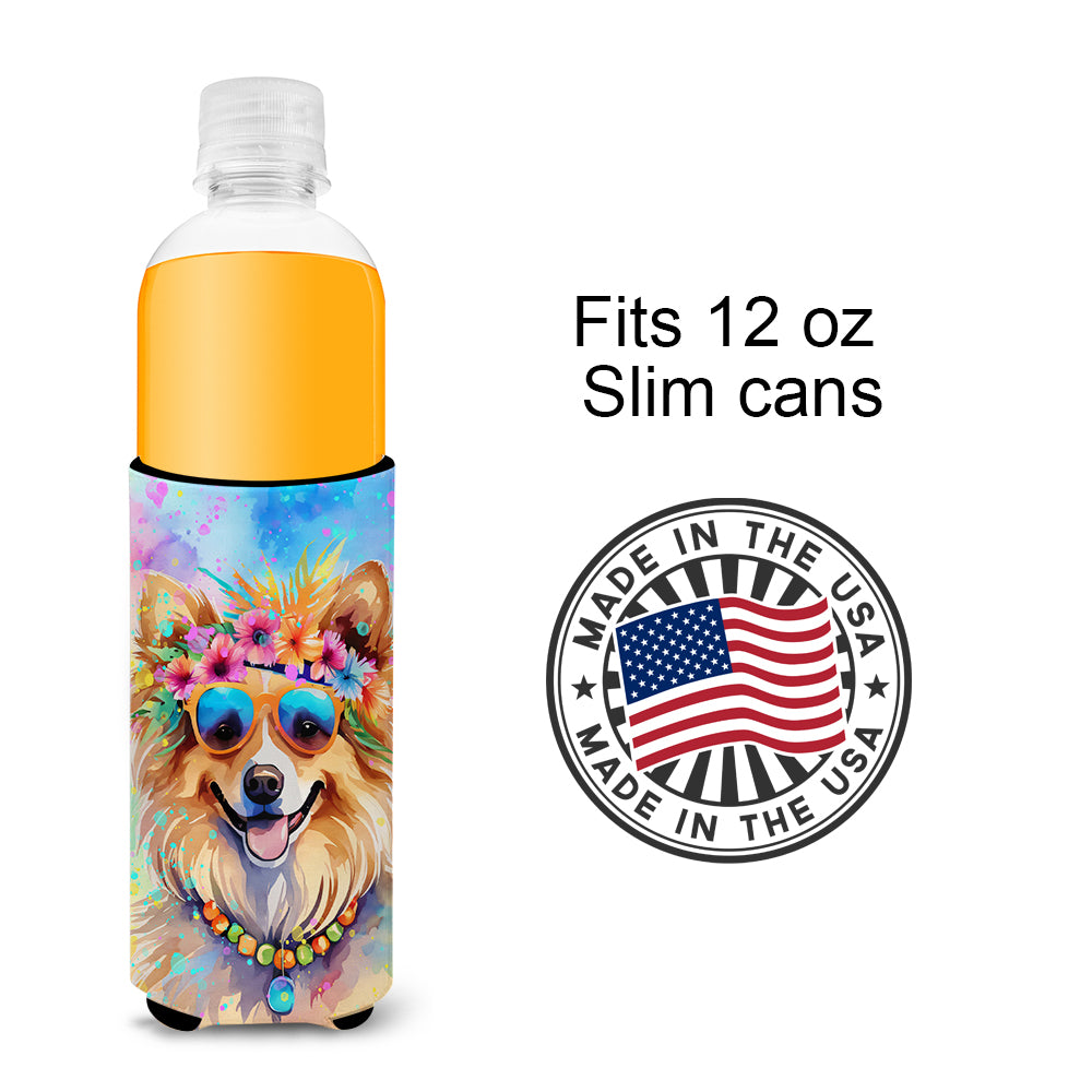 Pomeranian Hippie Dawg Hugger for Ultra Slim Cans