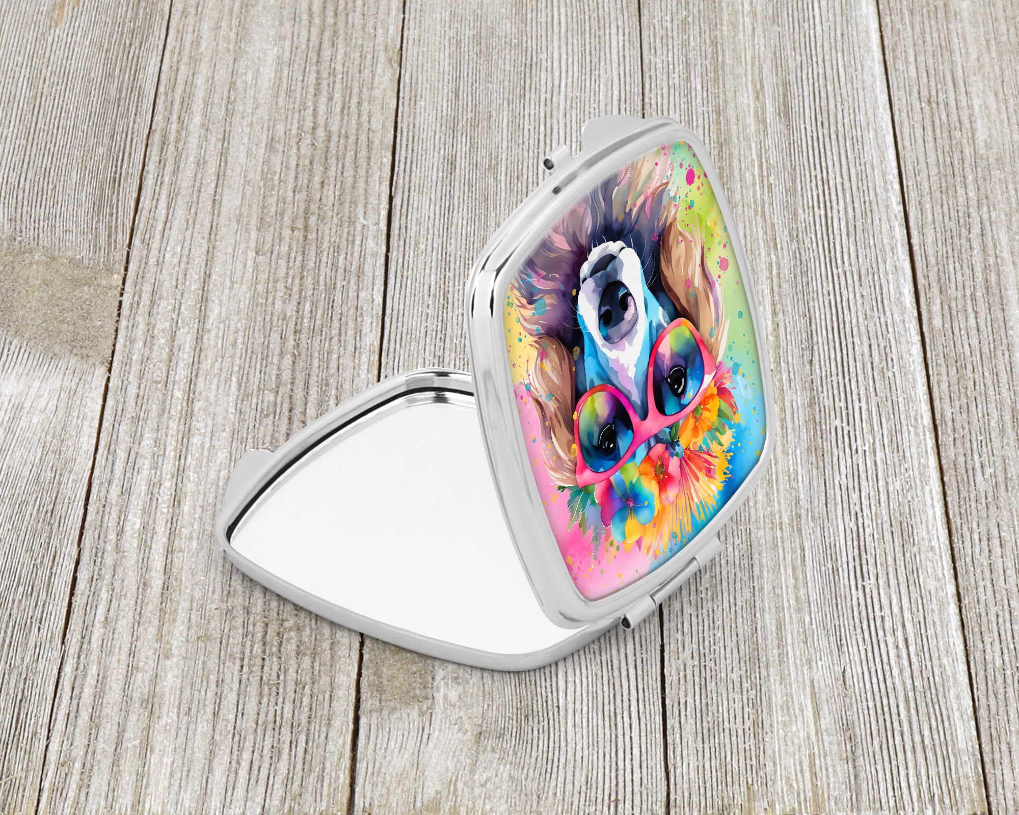Poodle Hippie Dawg Compact Mirror