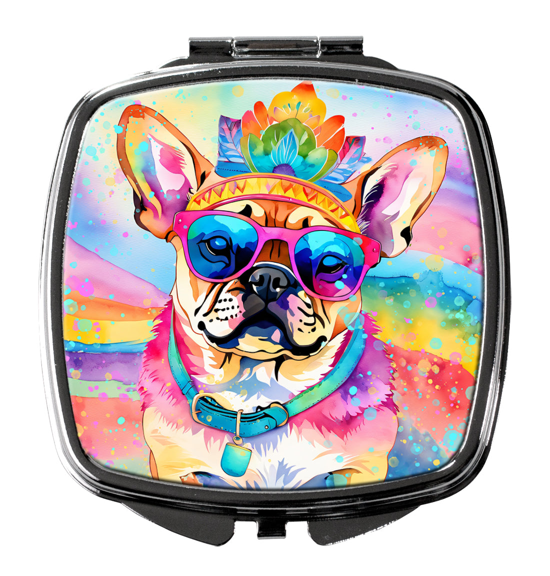 Buy this Pug Hippie Dawg Compact Mirror