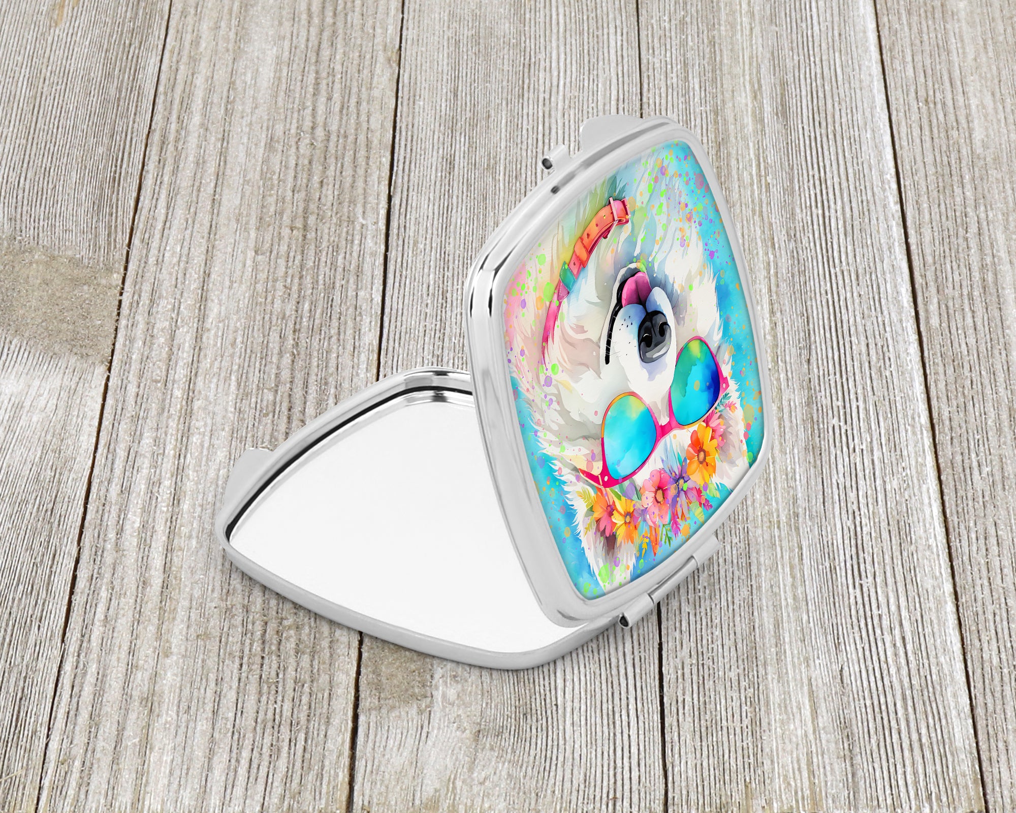 Buy this Samoyed Hippie Dawg Compact Mirror