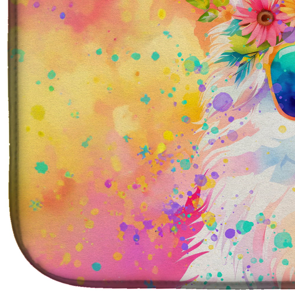 Caroline's Treasures Samoyed Hippie Dawg Dish Drying Mat