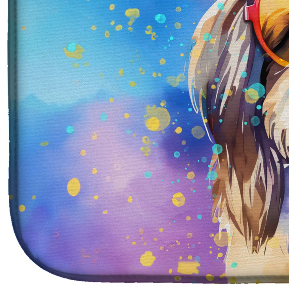 Caroline's Treasures Shih Tzu Hippie Dawg Dish Drying Mat