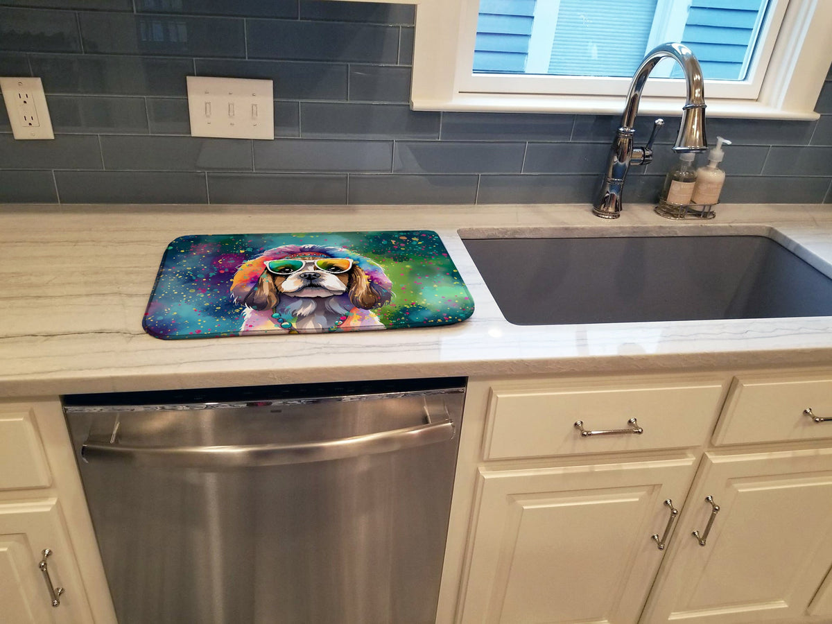 Caroline's Treasures Shih Tzu Hippie Dawg Dish Drying Mat