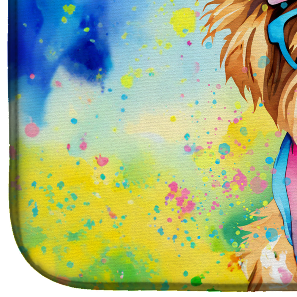 Caroline's Treasures Yorkshire Terrier Hippie Dawg Dish Drying Mat