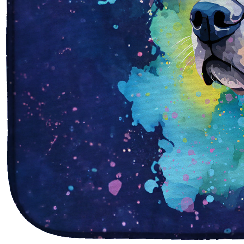 Caroline's Treasures Hippie Dawg Dish Drying Mat