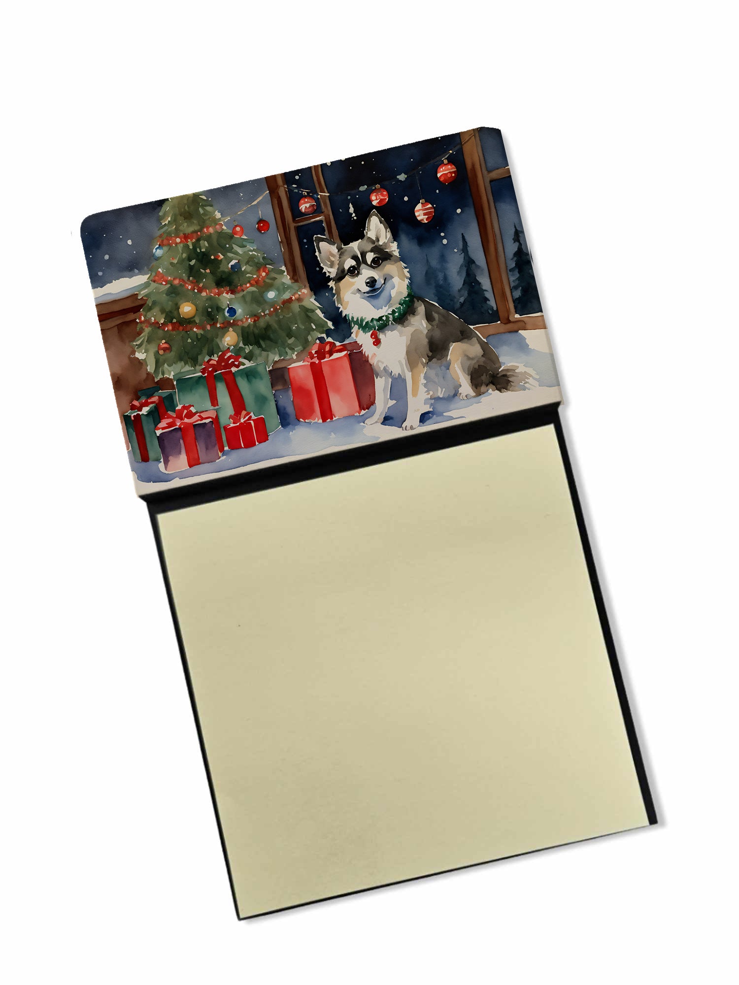 Buy this Alaskan Klee Kai Cozy Christmas Sticky Note Holder
