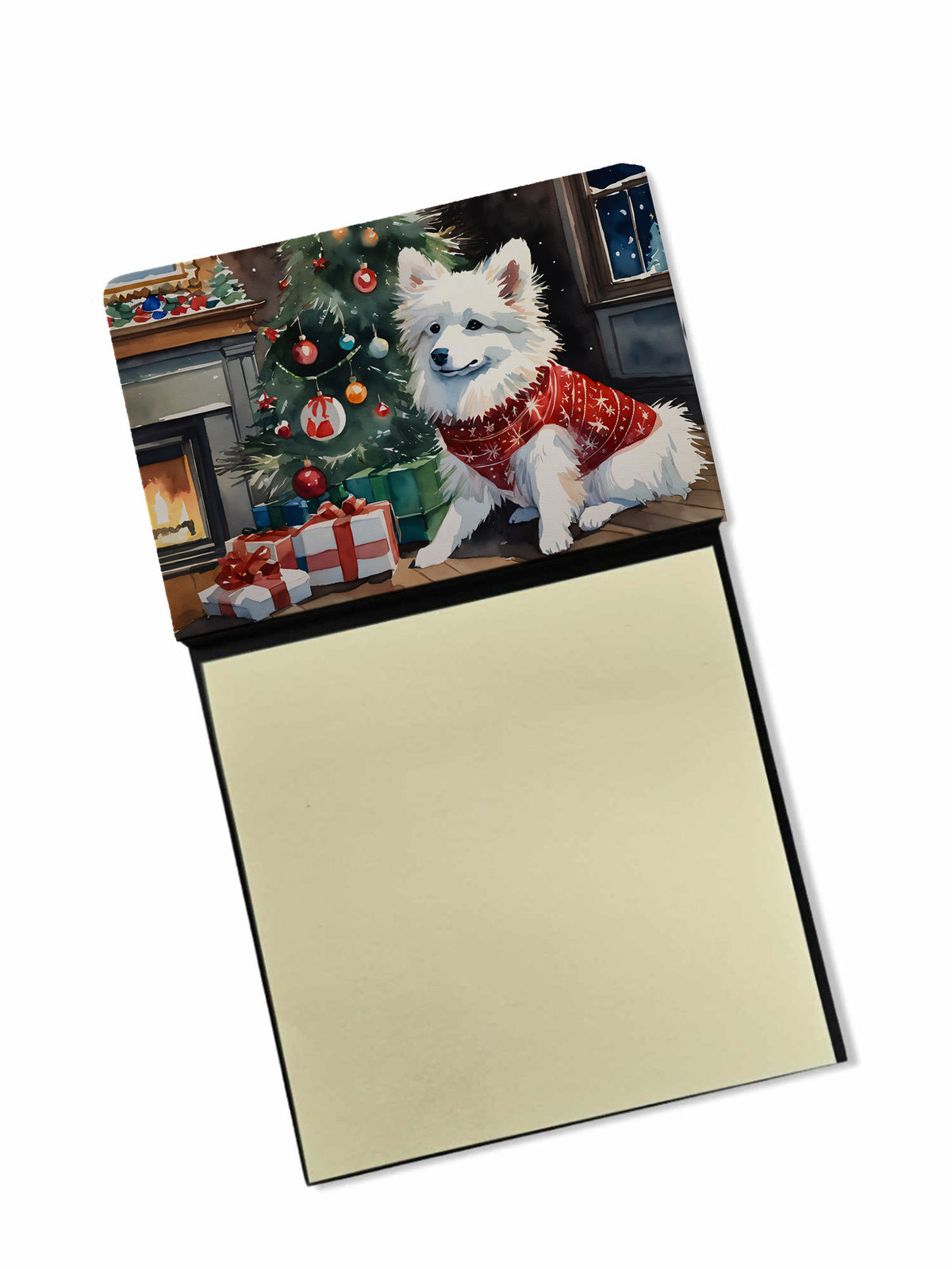Buy this American Eskimo Cozy Christmas Sticky Note Holder