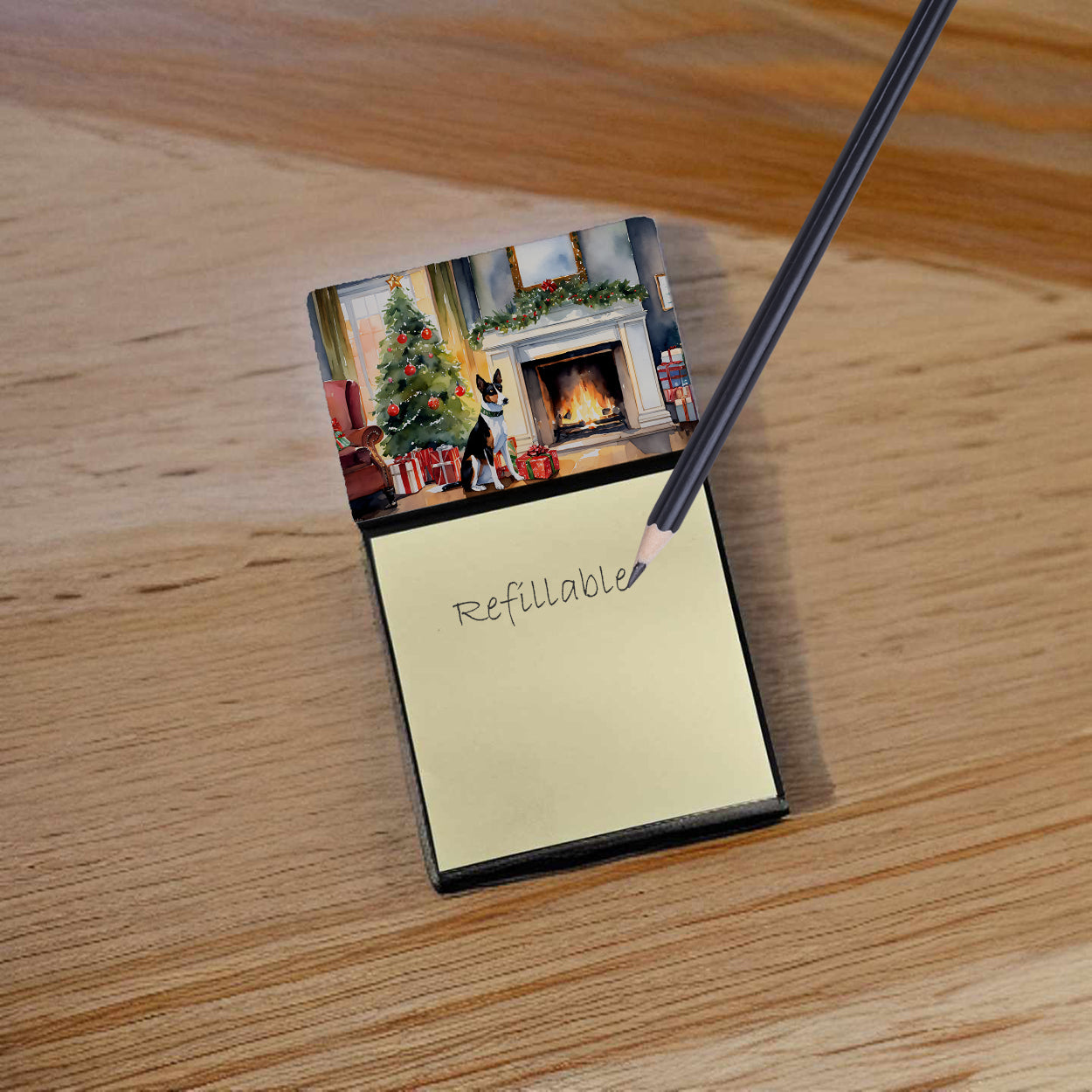 Buy this Basenji Cozy Christmas Sticky Note Holder