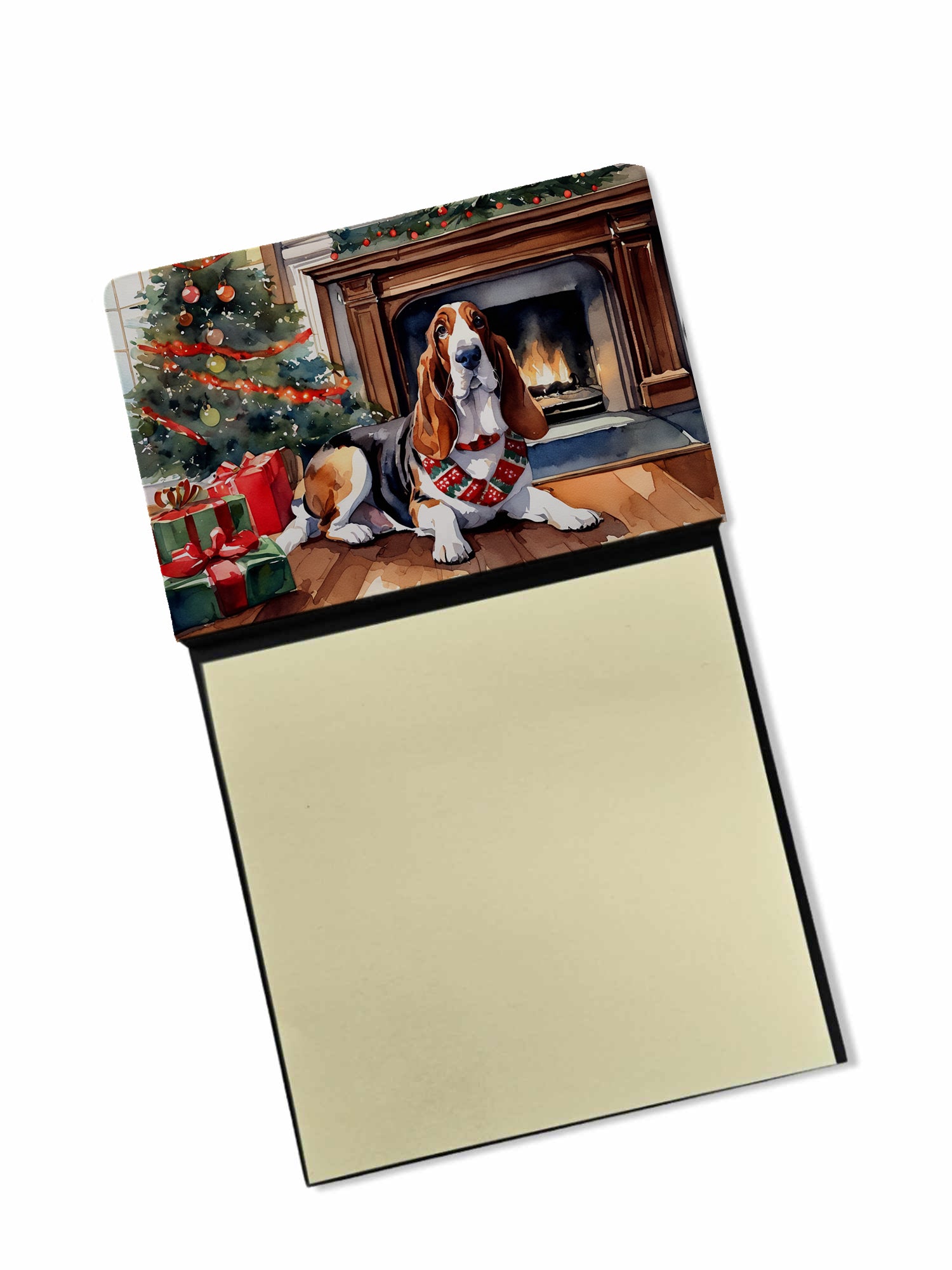 Buy this Basset Hound Cozy Christmas Sticky Note Holder