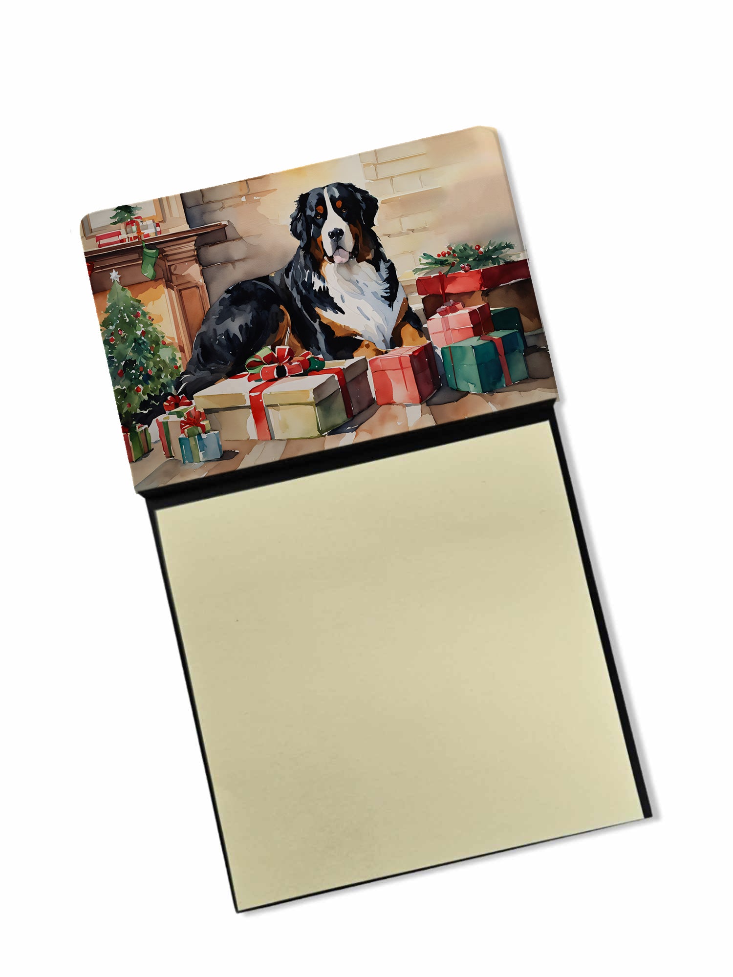 Buy this Bernese Mountain Dog Cozy Christmas Sticky Note Holder