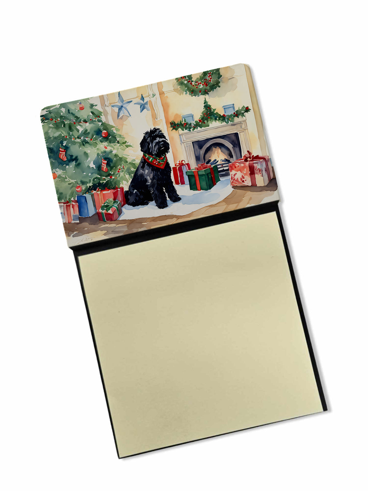 Buy this Black Russian Terrier Cozy Christmas Sticky Note Holder