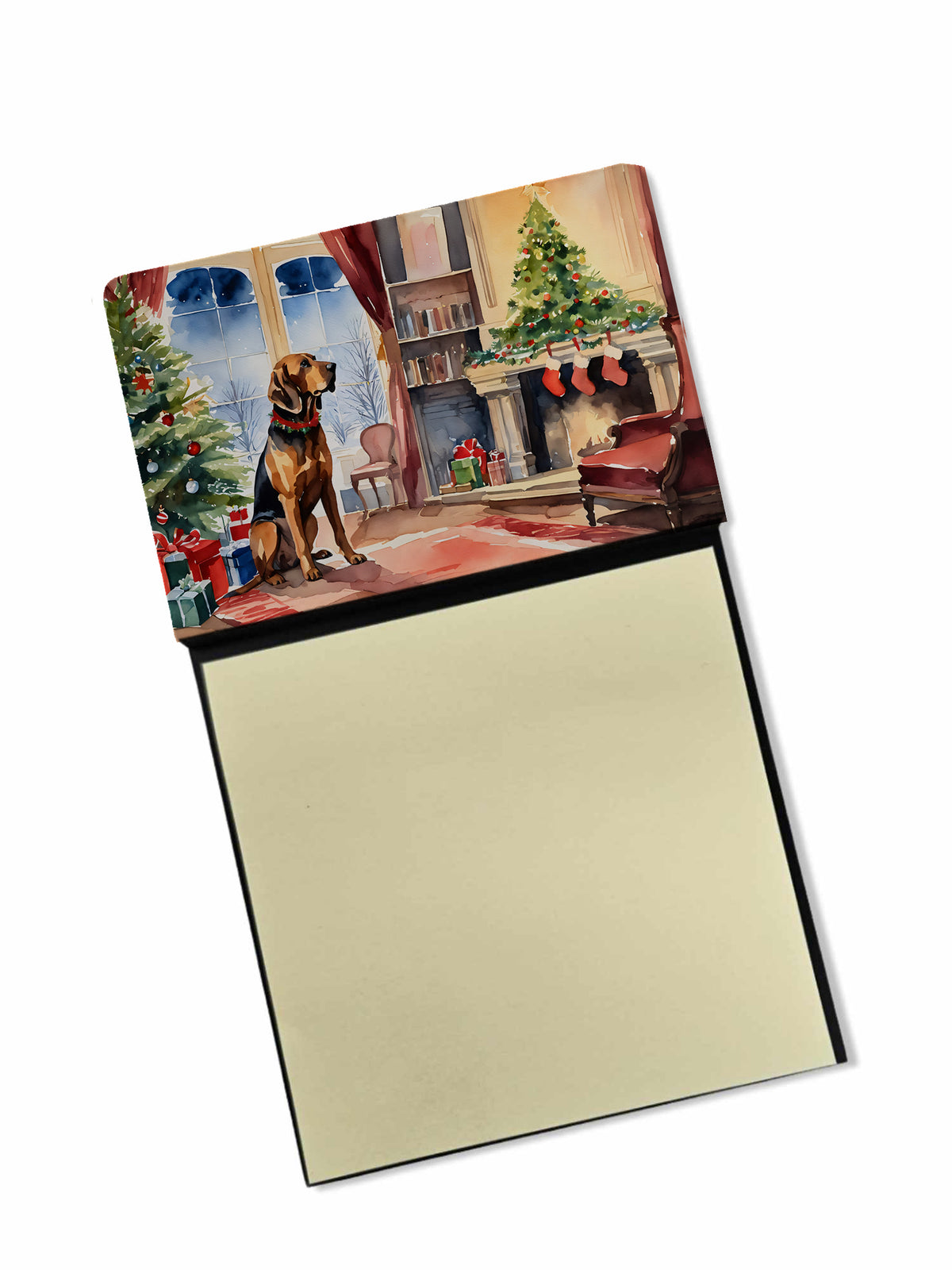 Buy this Bloodhound Cozy Christmas Sticky Note Holder