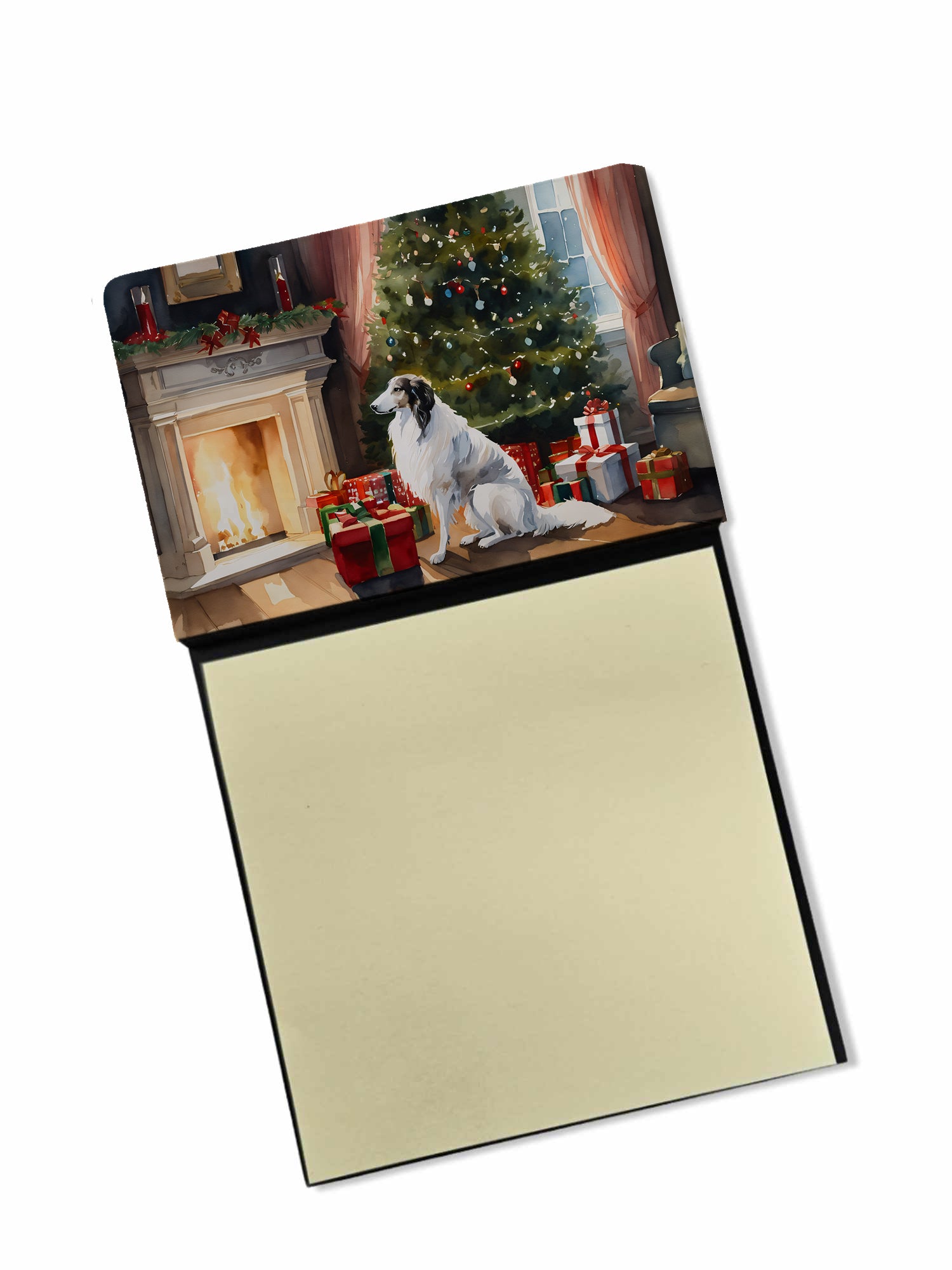 Buy this Borzoi Cozy Christmas Sticky Note Holder