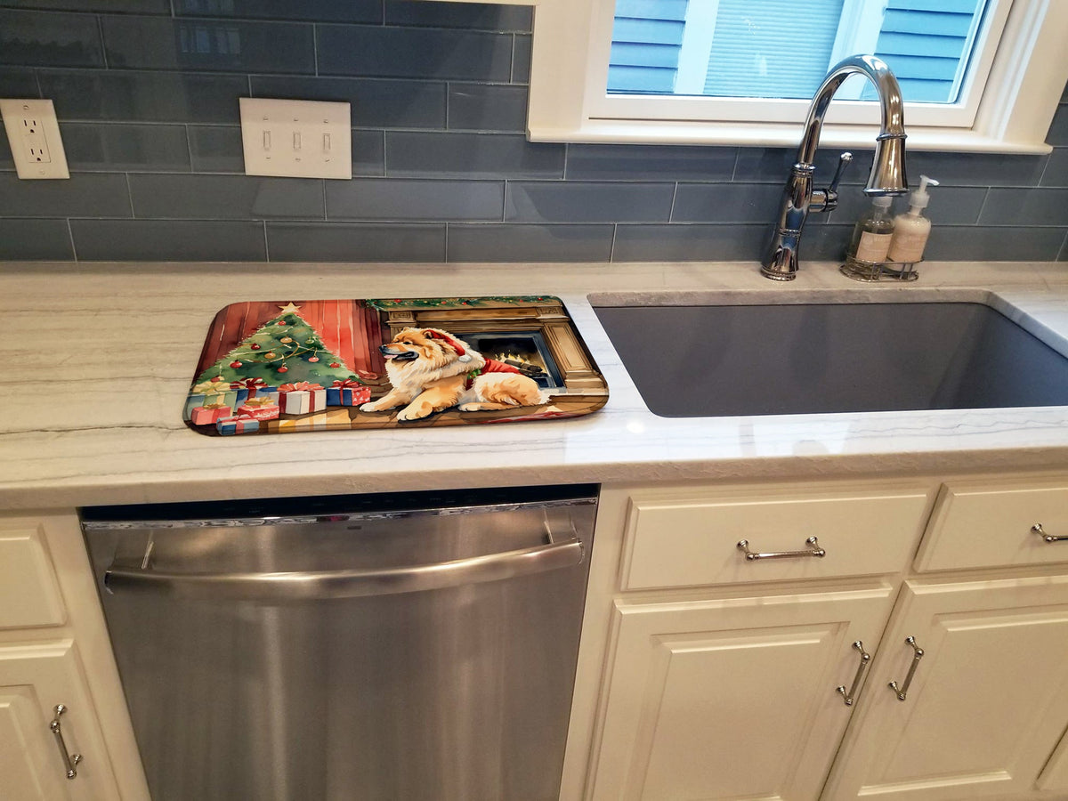 Caroline's Treasures Chow Chow Cozy Christmas Dish Drying Mat