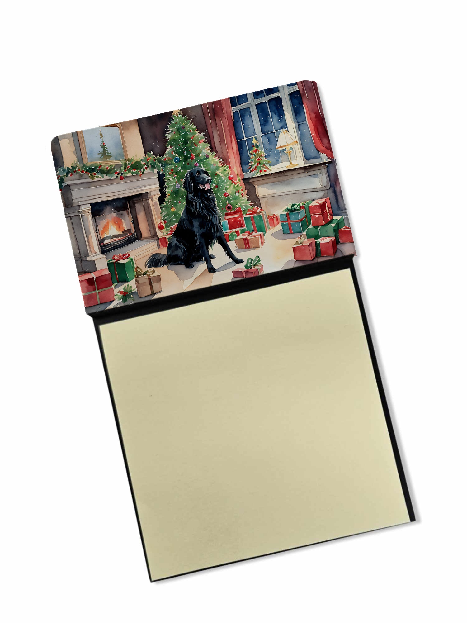 Buy this Flat-Coated Retriever Cozy Christmas Sticky Note Holder