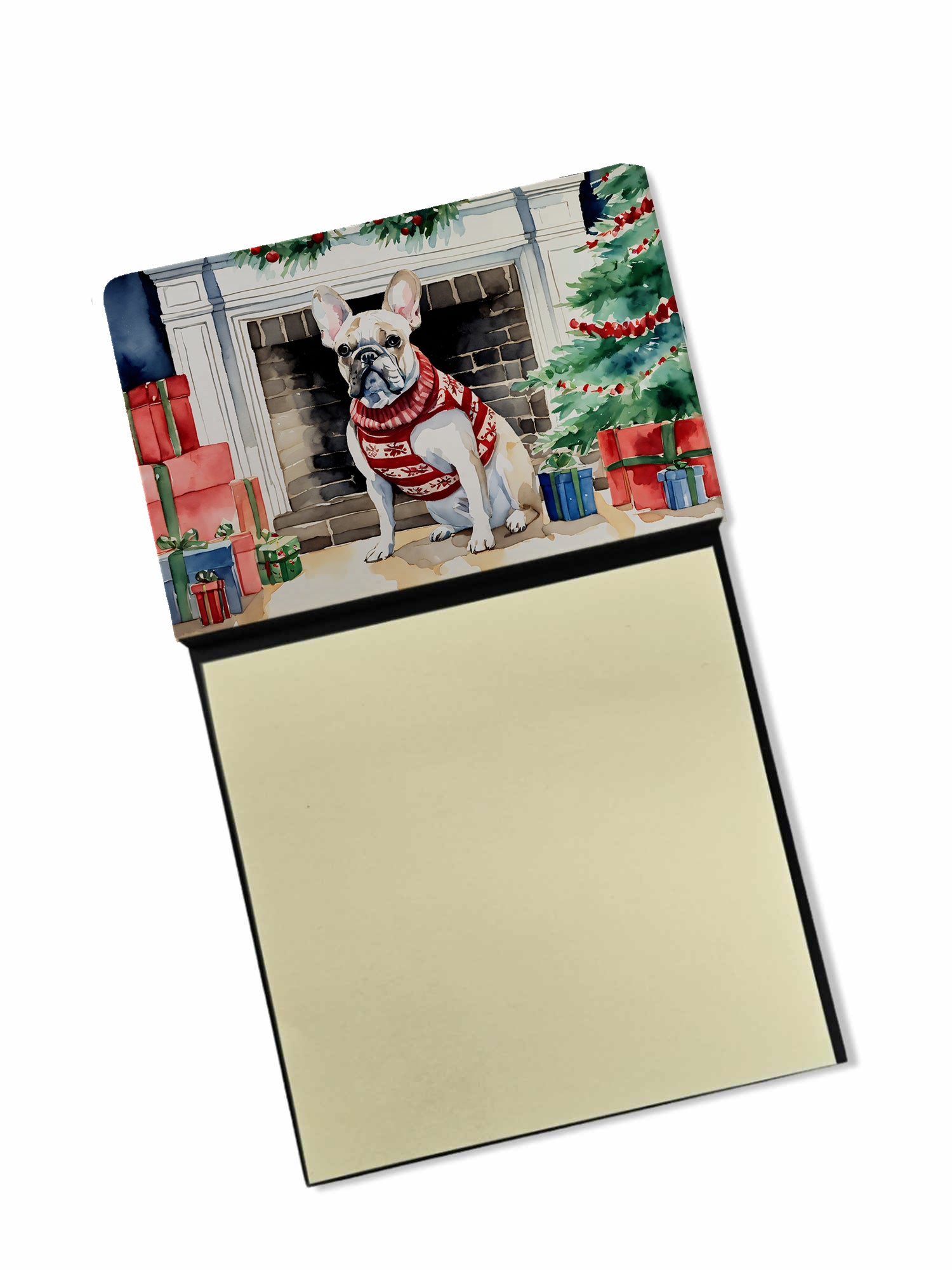 Buy this French Bulldog Cozy Christmas Sticky Note Holder