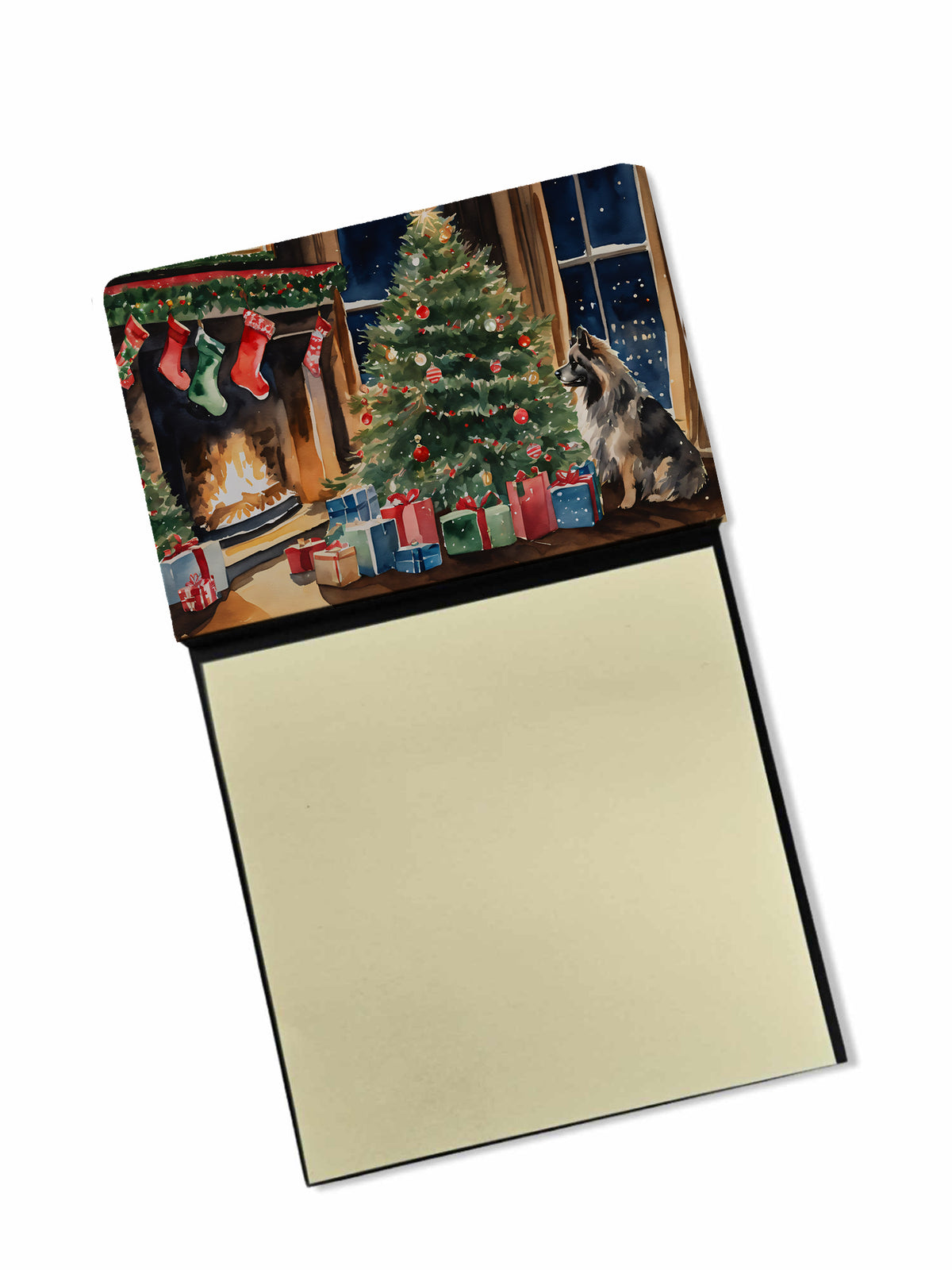 Buy this Keeshond Cozy Christmas Sticky Note Holder