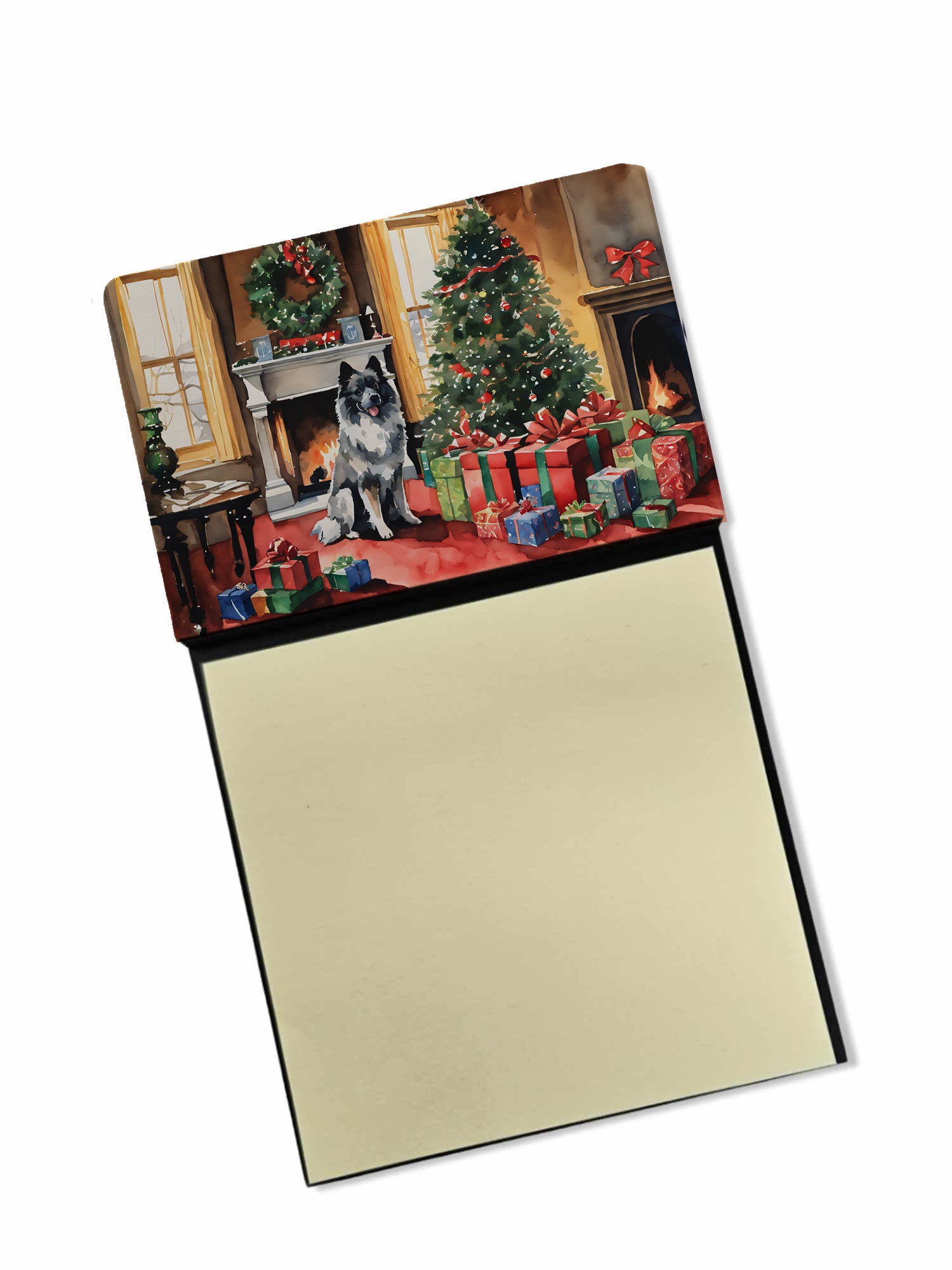 Buy this Keeshond Cozy Christmas Sticky Note Holder