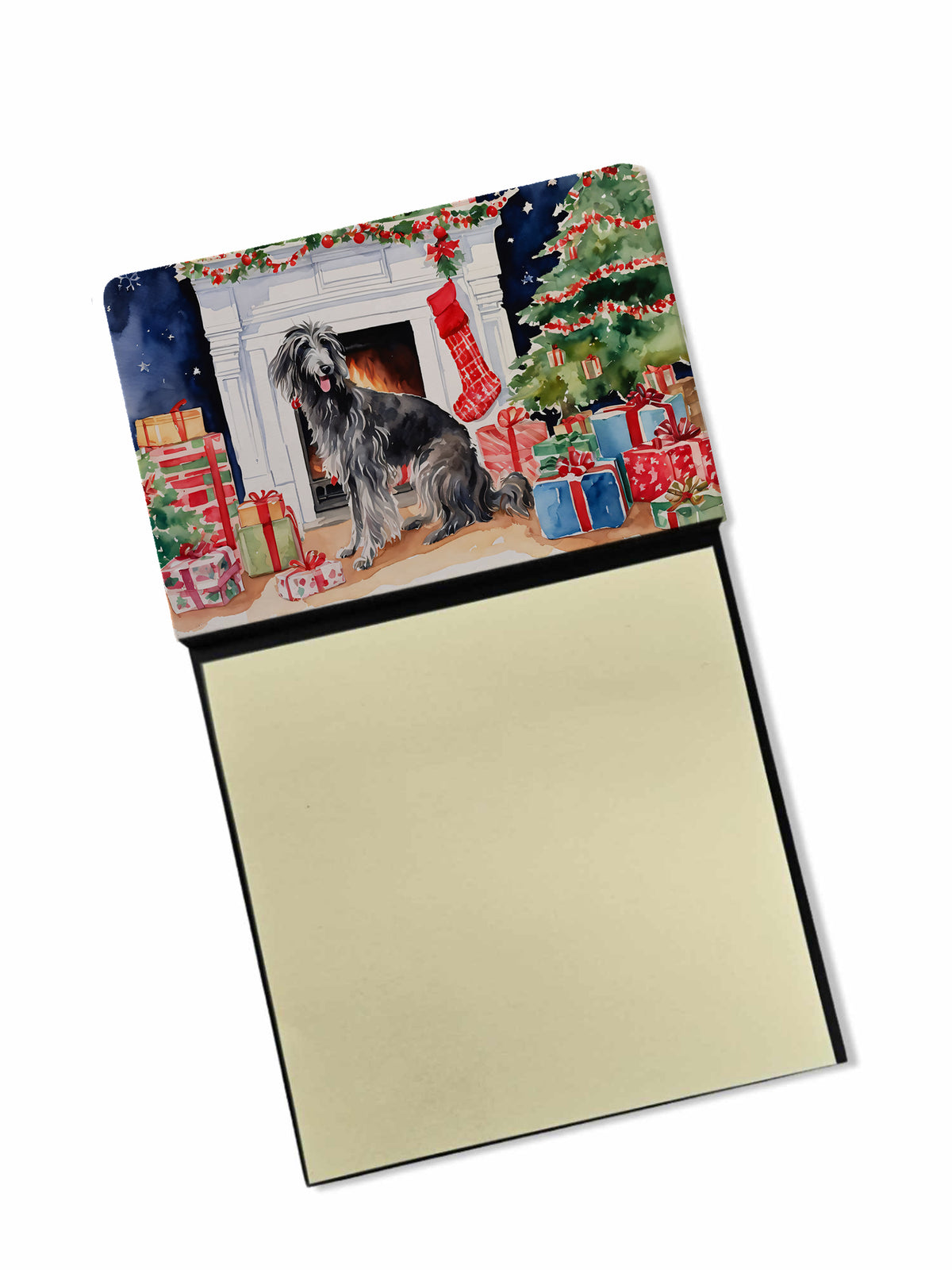 Buy this Scottish Deerhound Cozy Christmas Sticky Note Holder