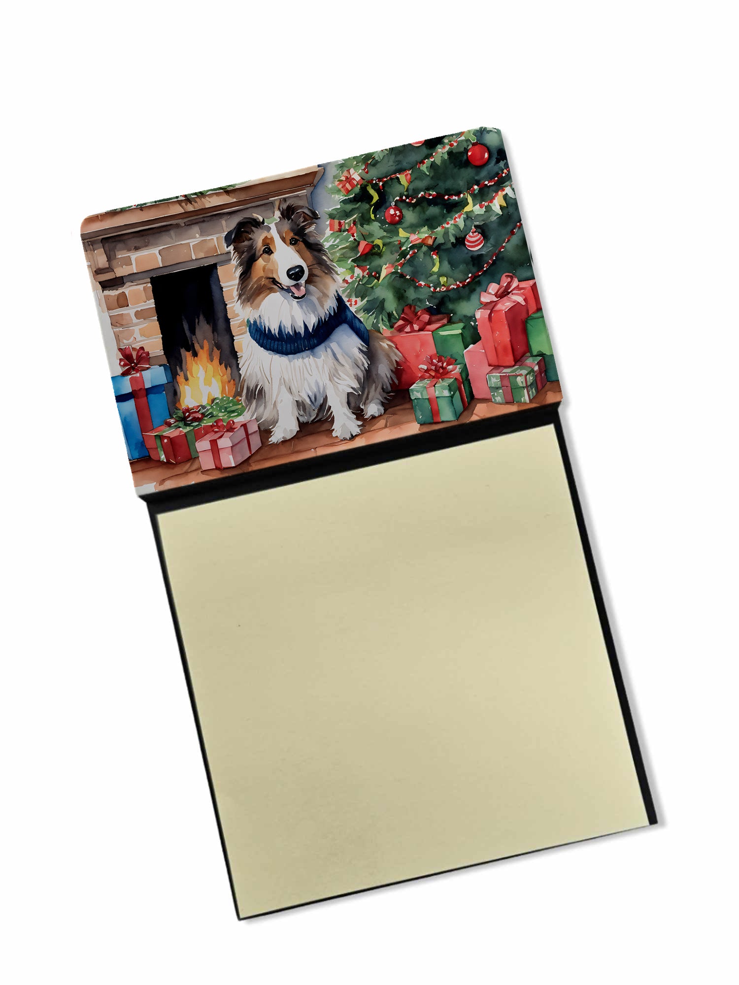 Buy this Sheltie Cozy Christmas Sticky Note Holder