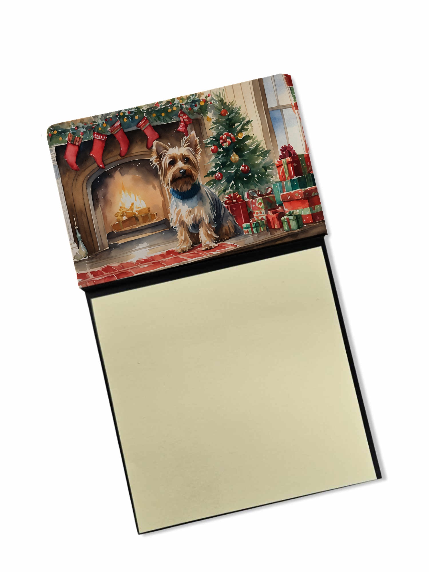 Buy this Silky Terrier Cozy Christmas Sticky Note Holder