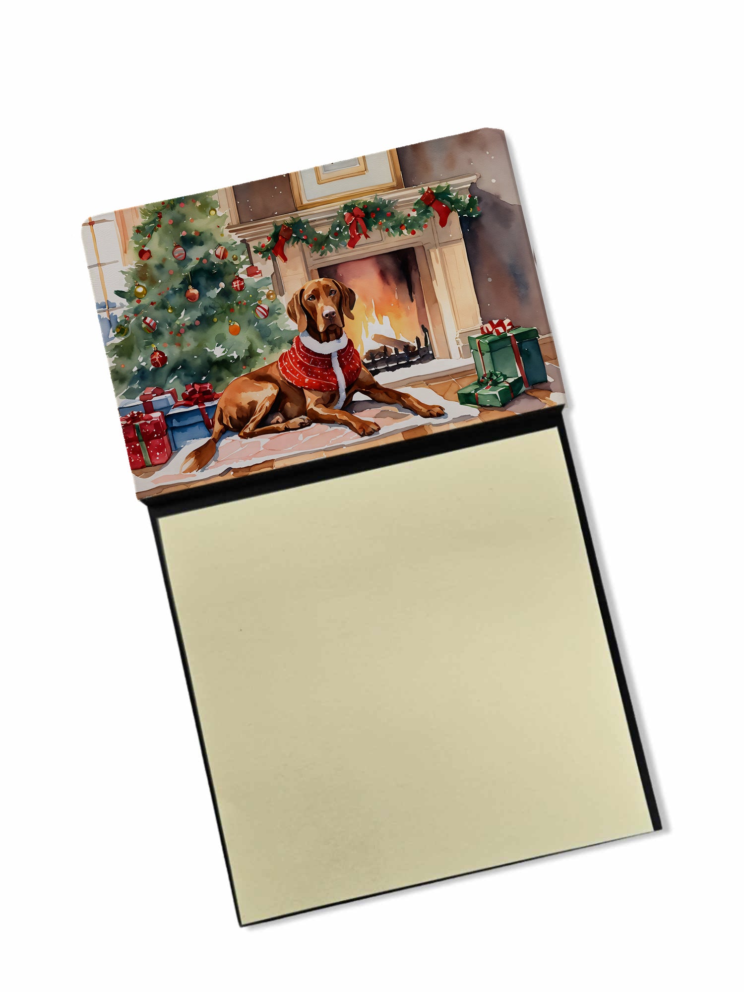 Buy this Vizsla Cozy Christmas Sticky Note Holder