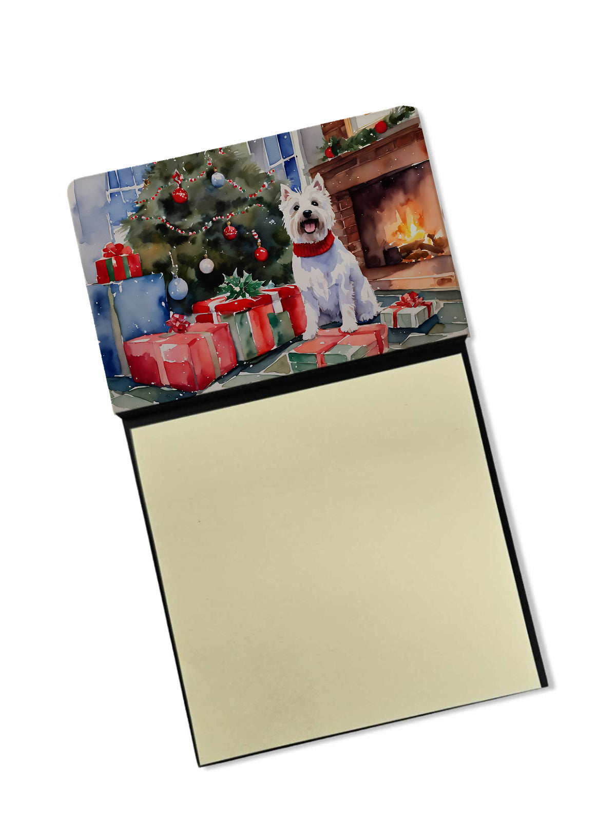 Buy this Westie Cozy Christmas Sticky Note Holder