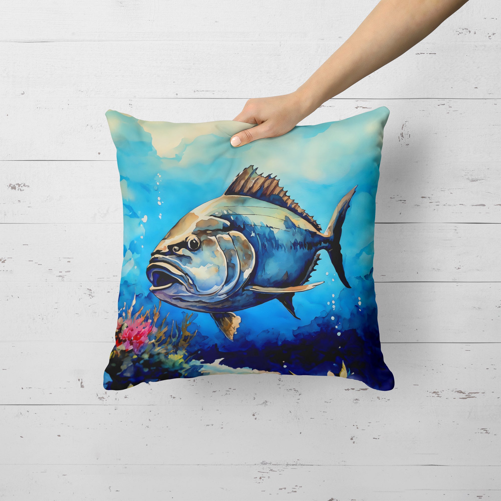 Bluefin Tuna Throw Pillow