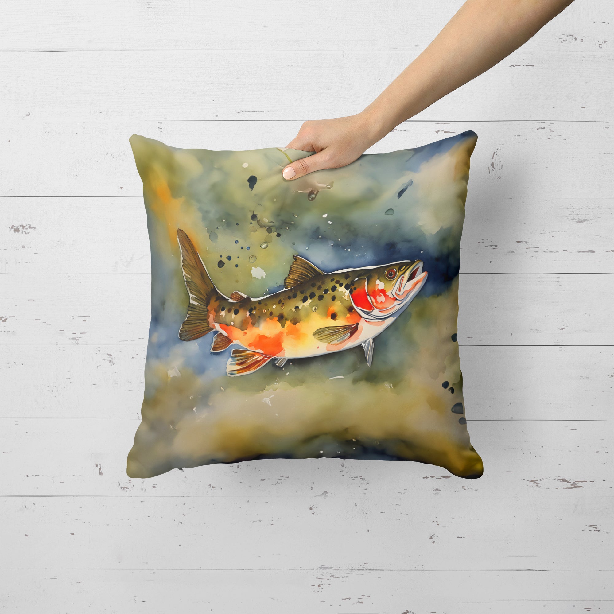 Buy this Brook Trout Throw Pillow