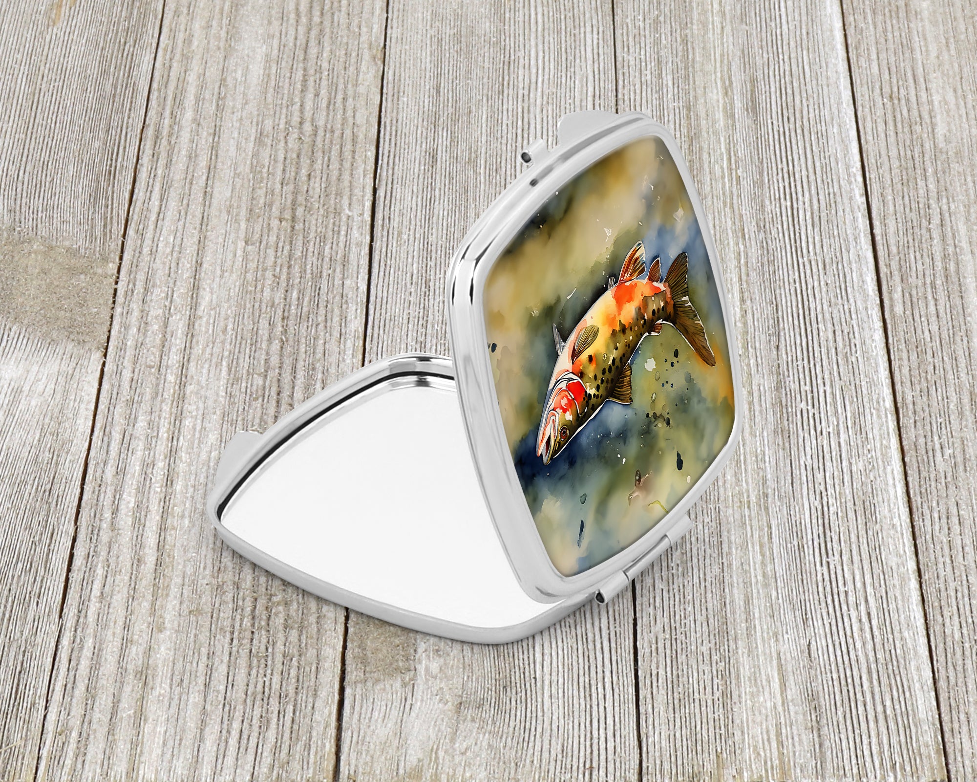 Brook Trout Compact Mirror