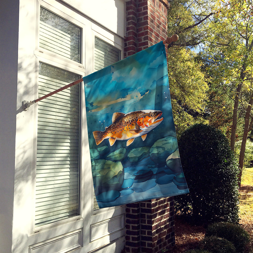 Buy this Brown Trout House Flag