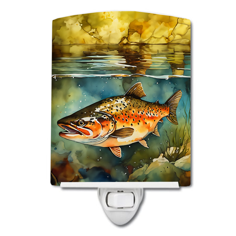 Buy this Brown Trout Ceramic Night Light