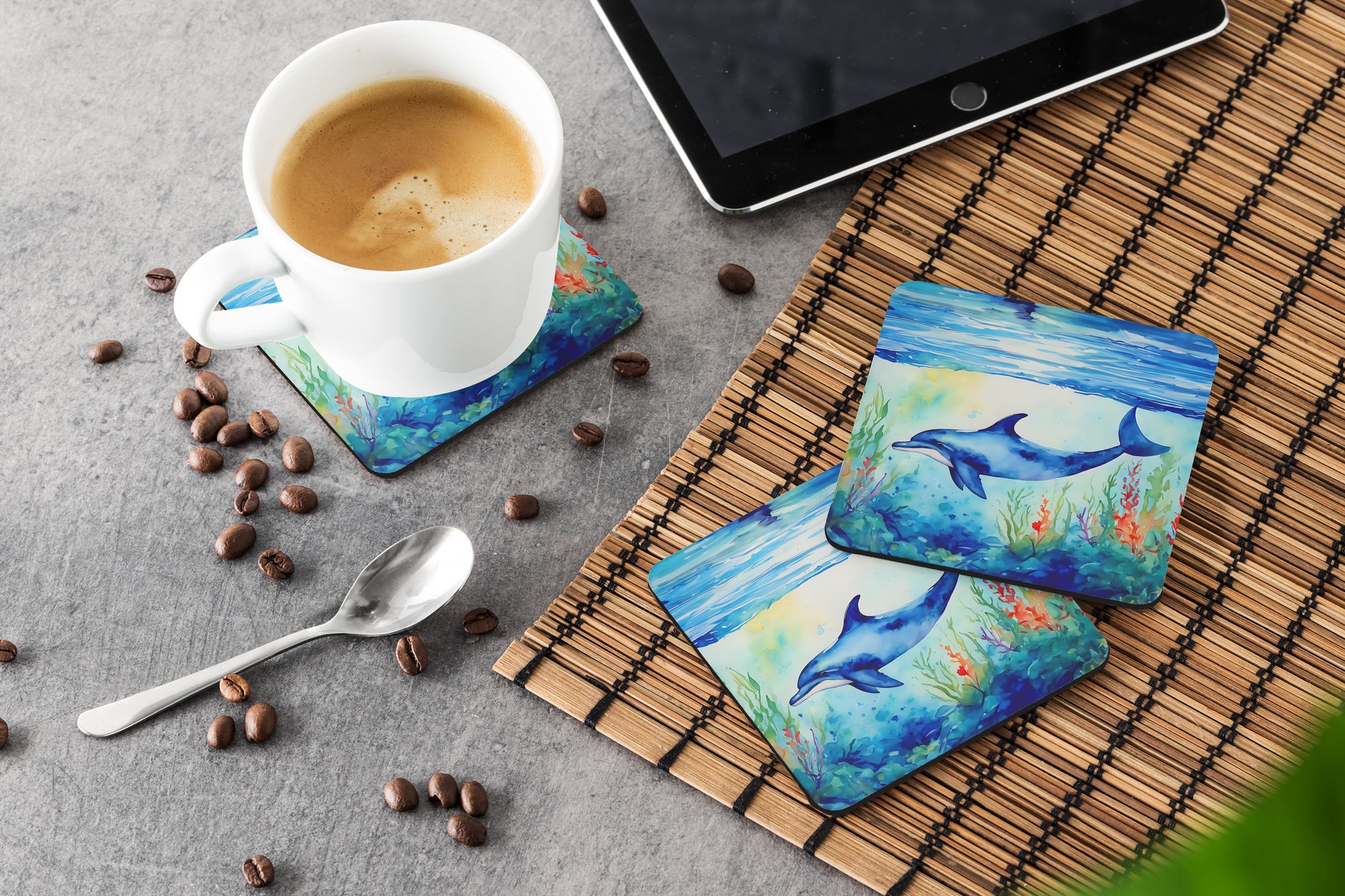 Dolphin Foam Coasters