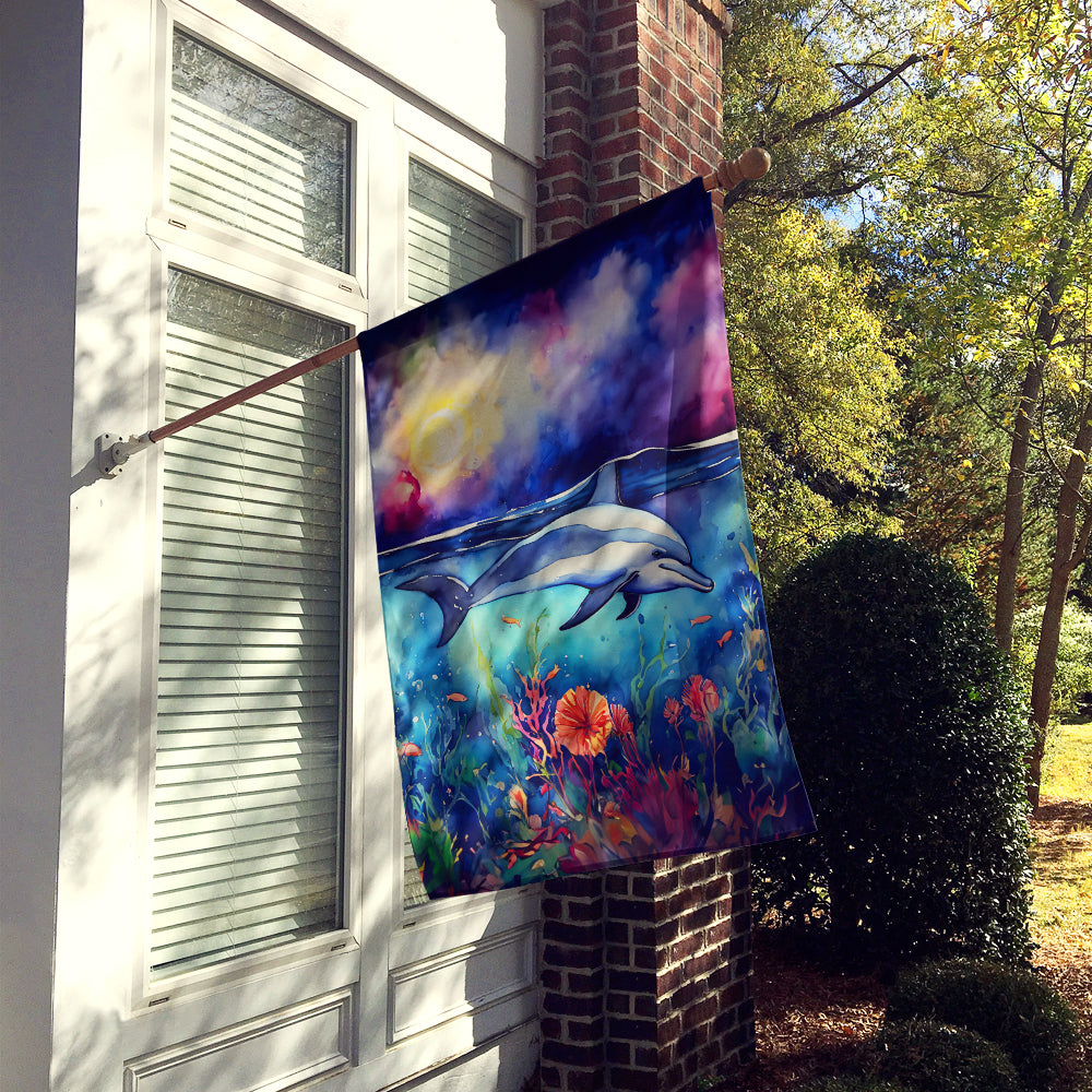 Caroline's Treasures Dolphin House Flag