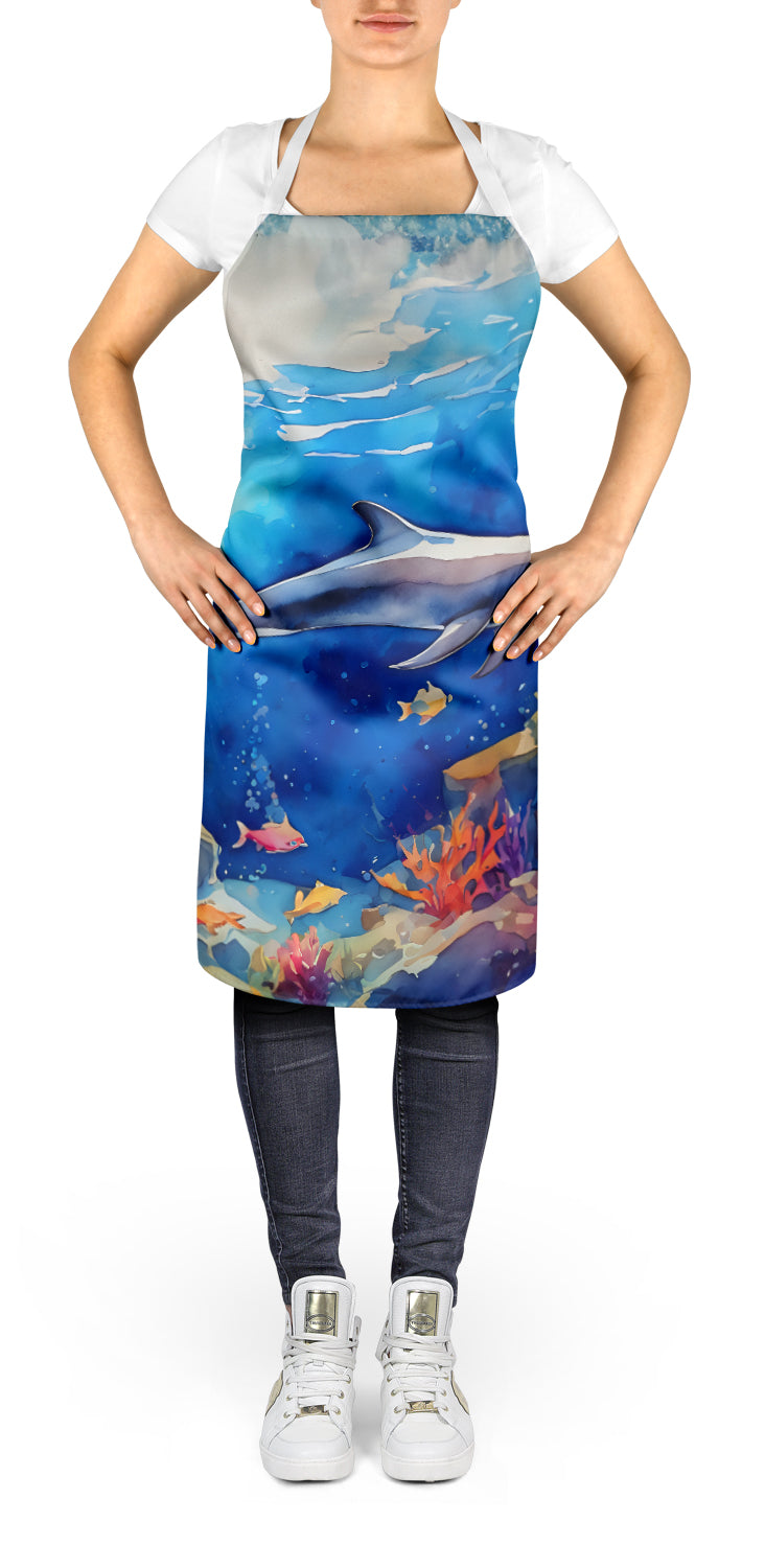 Caroline's Treasures Dolphin Apron – Artist-Designed Kitchen, BBQ & Craft Apron