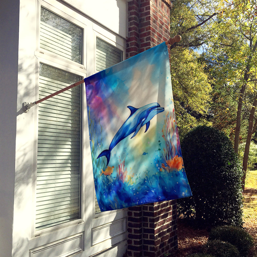 Caroline's Treasures Dolphin House Flag