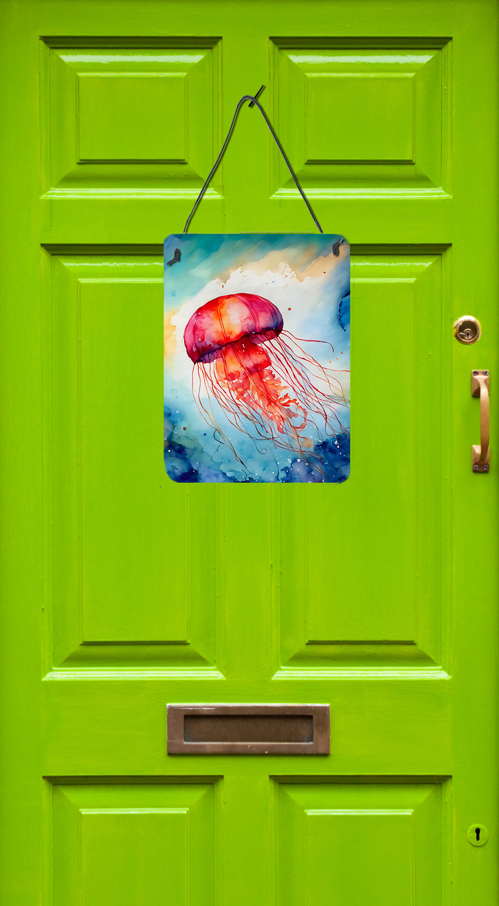 Caroline's Treasures Jellyfish Wall or Door Hanging Prints