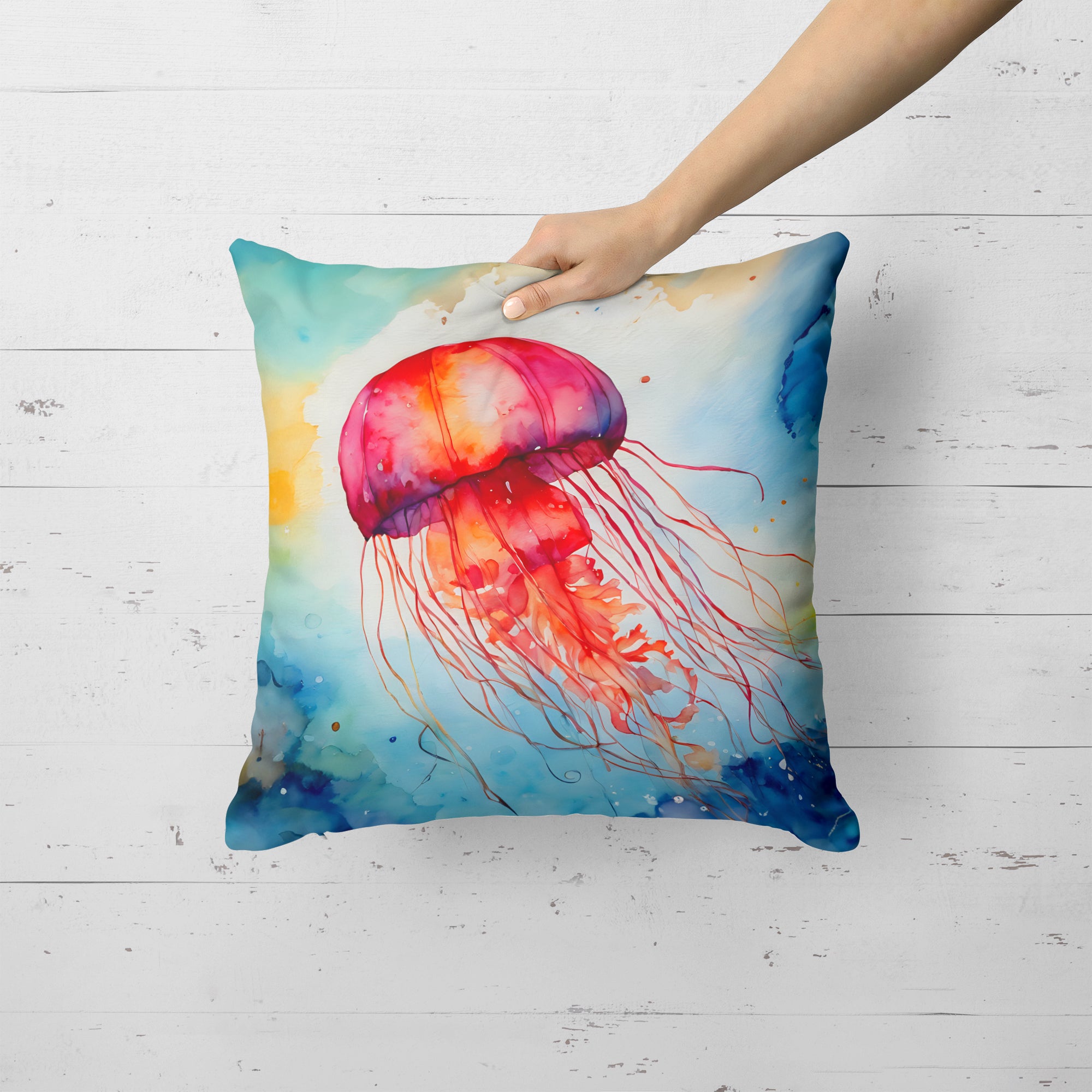 Jellyfish Throw Pillow