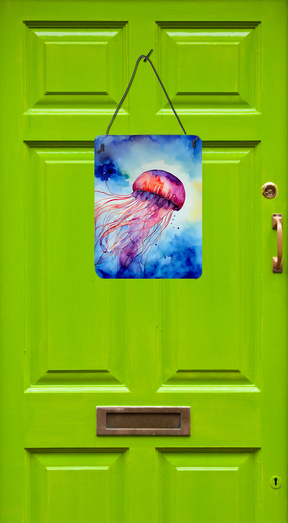 Caroline's Treasures Jellyfish Wall or Door Hanging Prints