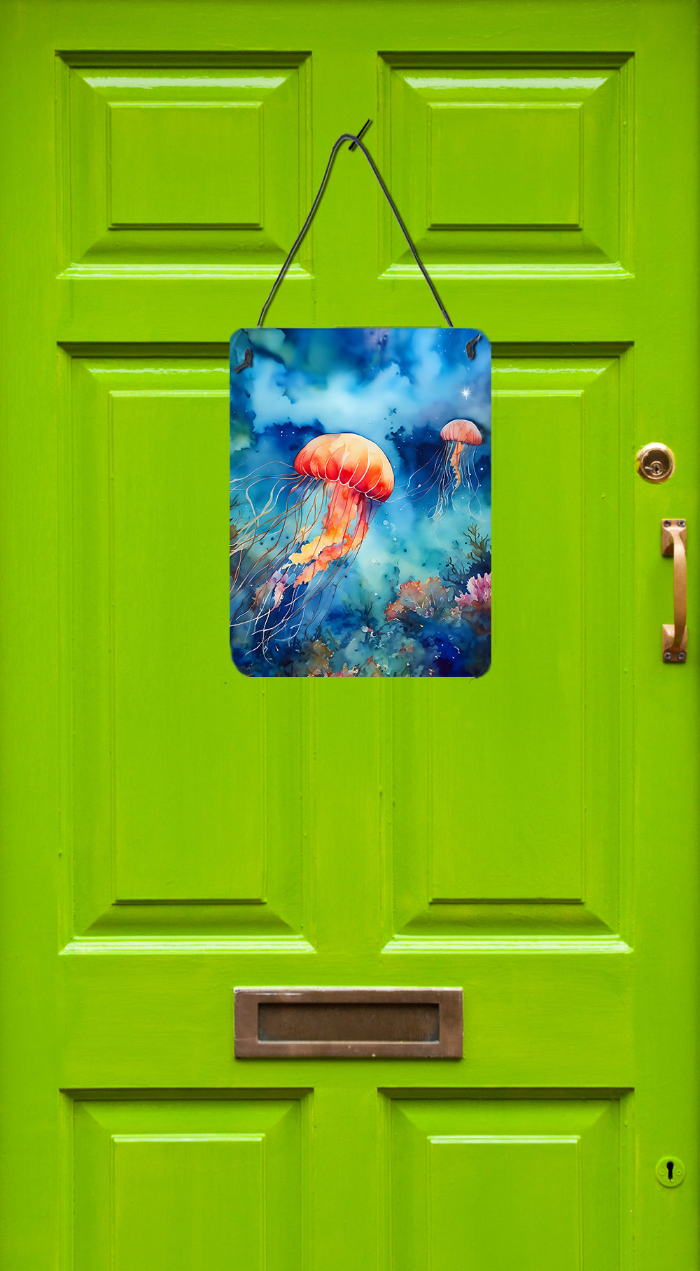Caroline's Treasures Jellyfish Wall or Door Hanging Prints