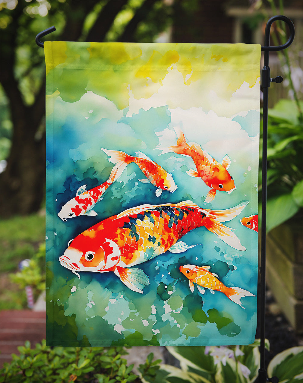 Koi Fish Garden Flag