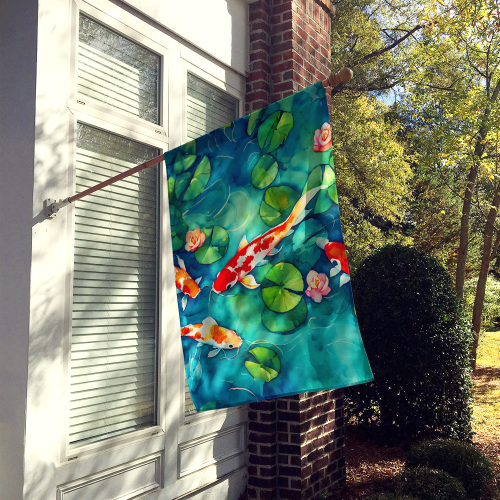Caroline's Treasures Koi Fish House Flag