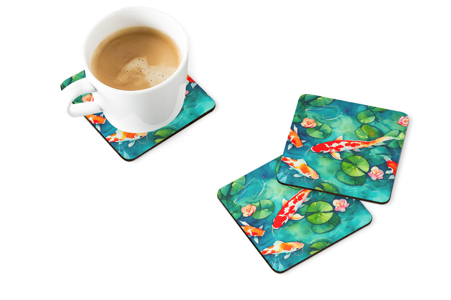 Buy this Koi Fish Foam Coasters