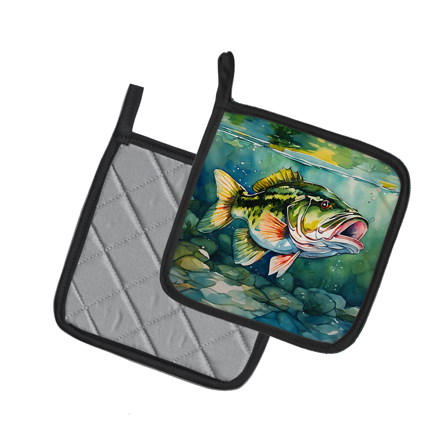 Buy this Largemouth Bass Pair of Pot Holders