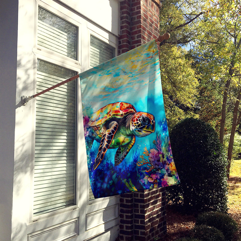 Caroline's Treasures Loggerhead Sea Turtle House Flag