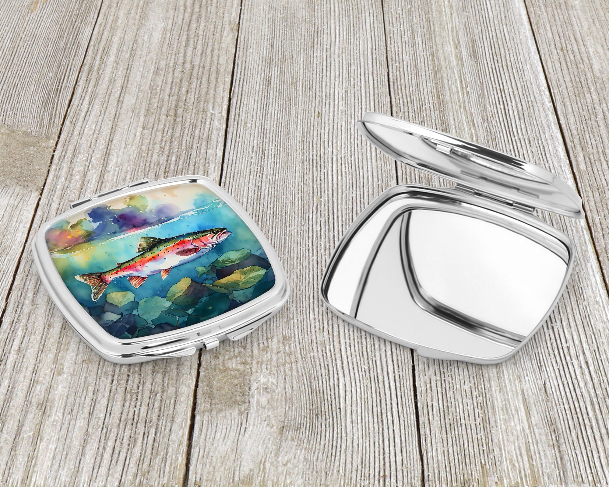 Rainbow Trout Compact Mirror