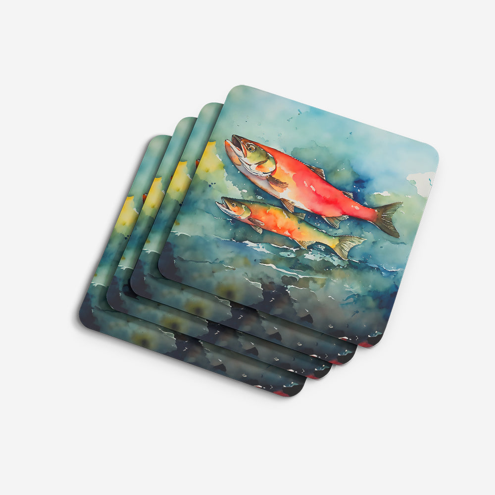 Salmon Foam Coasters